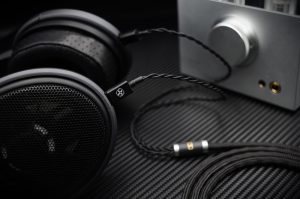 Sennheiser HD600 Headphone Cable - HD650 HD660S Drop HD6XX HD58X - Connectors Inserted Close Up