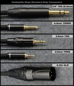 Audiophile Ninja Standard Amp Connectors Black Gold