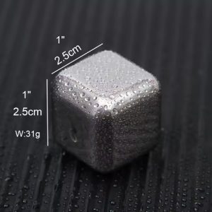 Stainless Steel Whiskey Stones Cubes Measurements