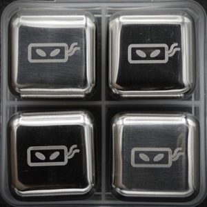 Stainless Steel Whiskey Stones Cubes - 4 Pack